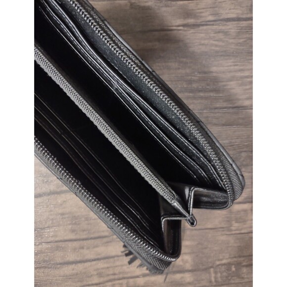 Harry Potter Hogwarts Crest Wallet Faux Leather Stars Studded Gems Bioworld - Picture 7 of 8